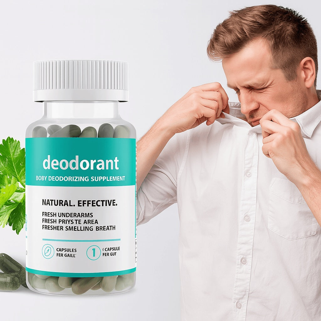 Internal Deodorant Supplement - Chlorophyll Body Deodorizer 30 Capsules