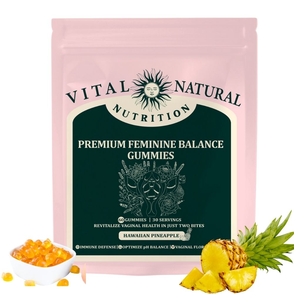 pH Balance Pineapple Gummies – Feminine Odor & Vaginal Support - 60 Count