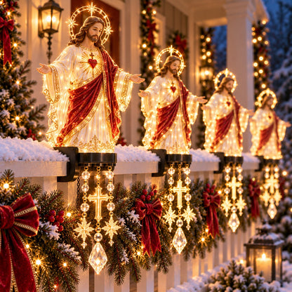 Christmas Decor - Sacred Christmas Railing Lights