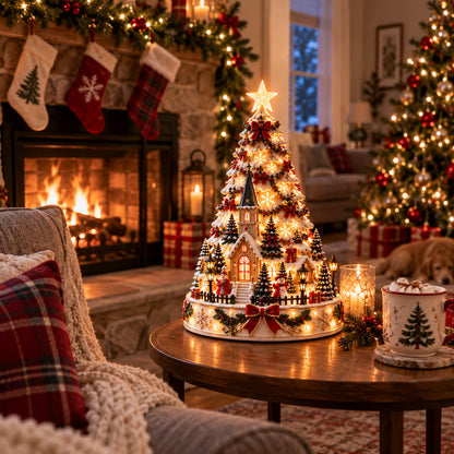 Christmas Led Projector - Village Centerpiece