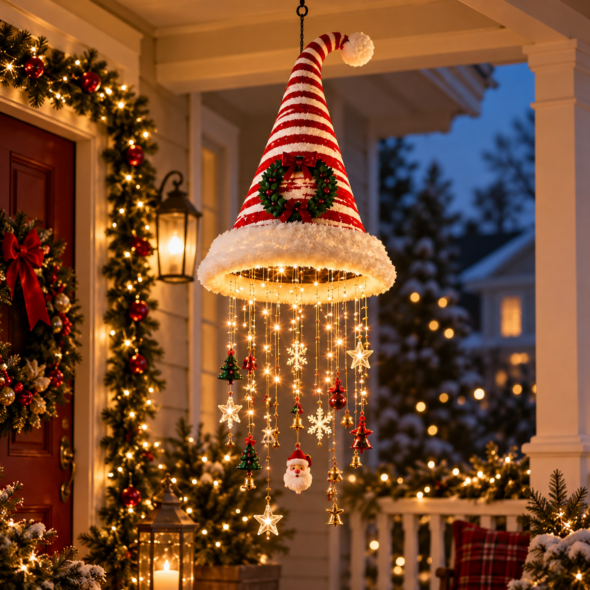 Christmas Decoration - Hanging Light - Festive LED Chandelier