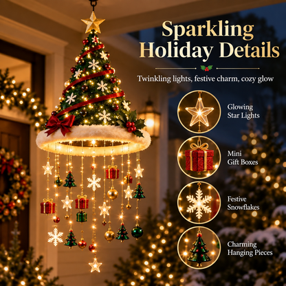 Christmas Decoration - Hanging Light - Festive LED Chandelier