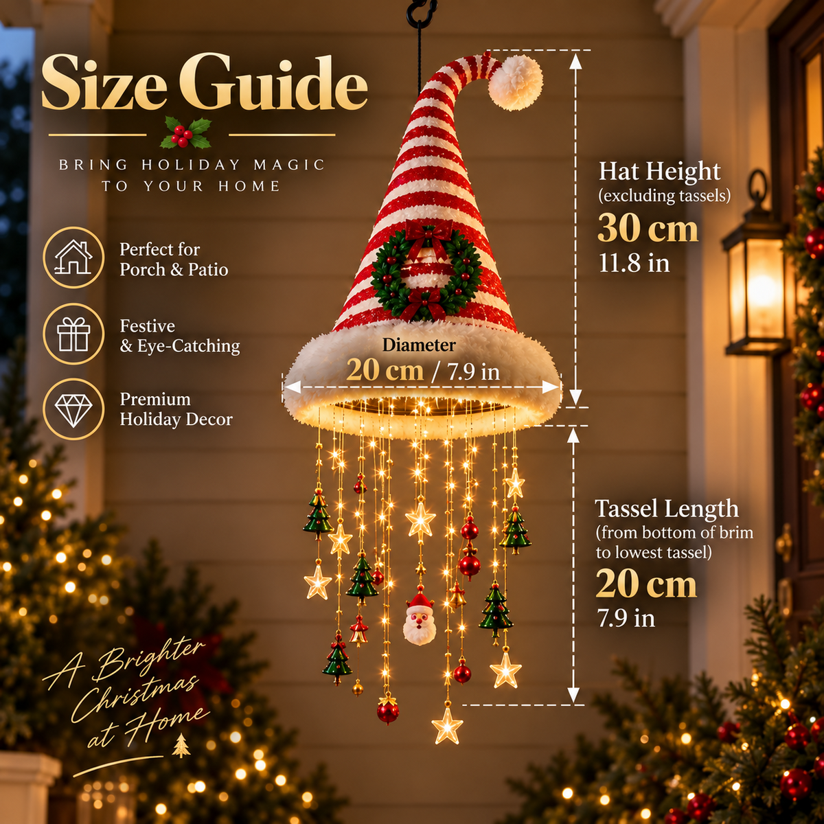 Christmas Decoration - Hanging Light - Festive LED Chandelier