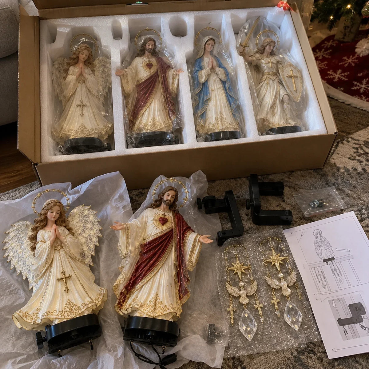 Christmas Decor - Sacred Christmas Railing Lights