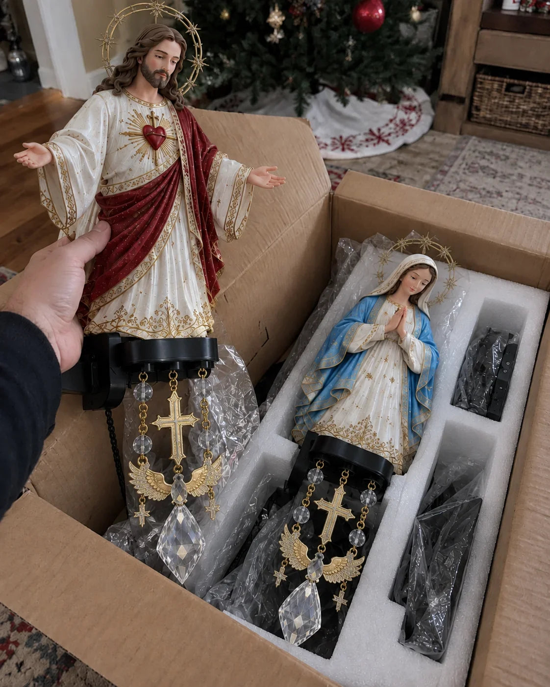 Christmas Decor - Sacred Christmas Railing Lights