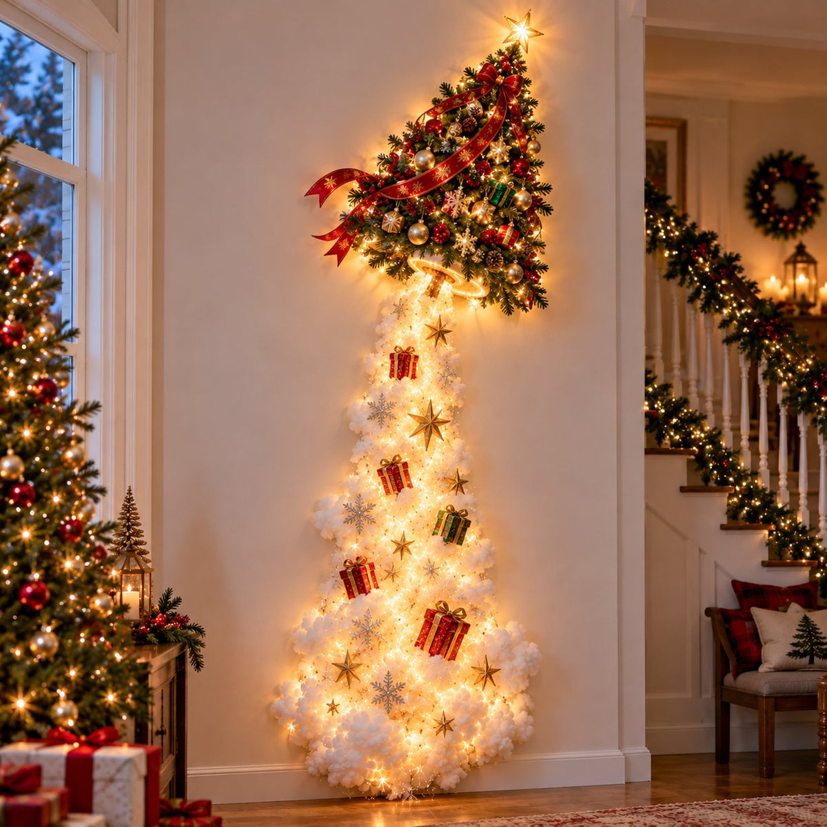 Christmas Wall Decor - Magic Trail Wall Light - Layered Lighted