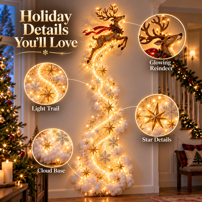 Christmas Wall Decor - Magic Trail Wall Light - Layered Lighted