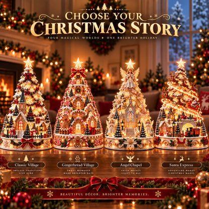 Christmas Led Projector - Village Centerpiece