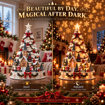 Christmas Led Projector - Village Centerpiece