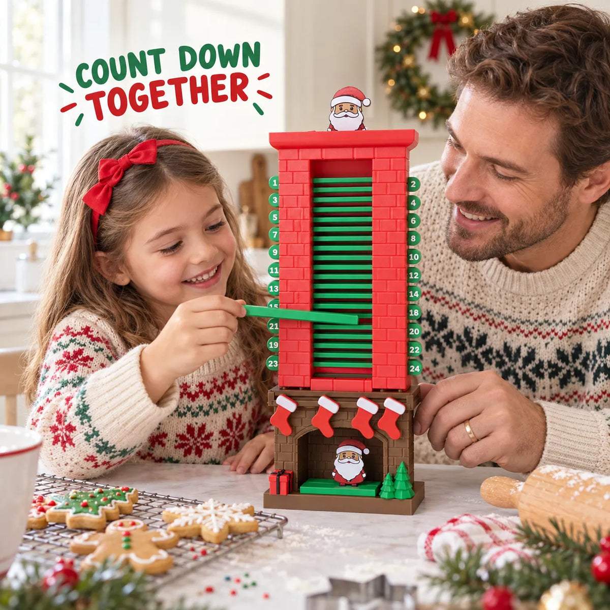 25-day Christmas Countdown Calendar - Santa Chimney