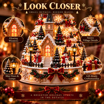 Christmas Led Projector - Village Centerpiece