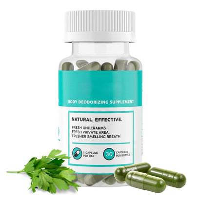 Internal Deodorant Supplement - Chlorophyll Body Deodorizer 30 Capsules