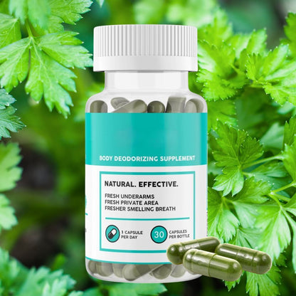 Internal Deodorant Supplement - Chlorophyll Body Deodorizer 30 Capsules