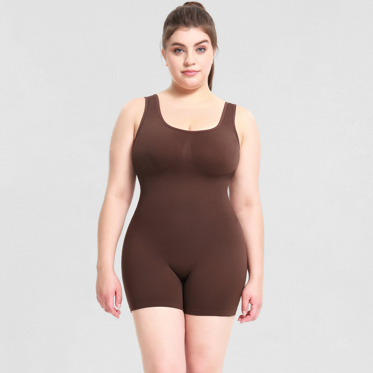 Seamless Tank Bodysuit Shorts Shaper