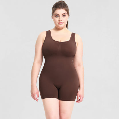Seamless Tank Bodysuit Shorts Shaper