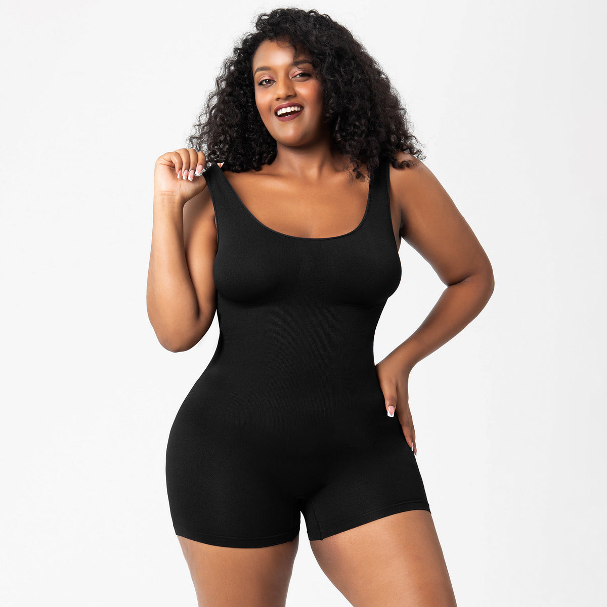 Seamless Tank Bodysuit Shorts Shaper