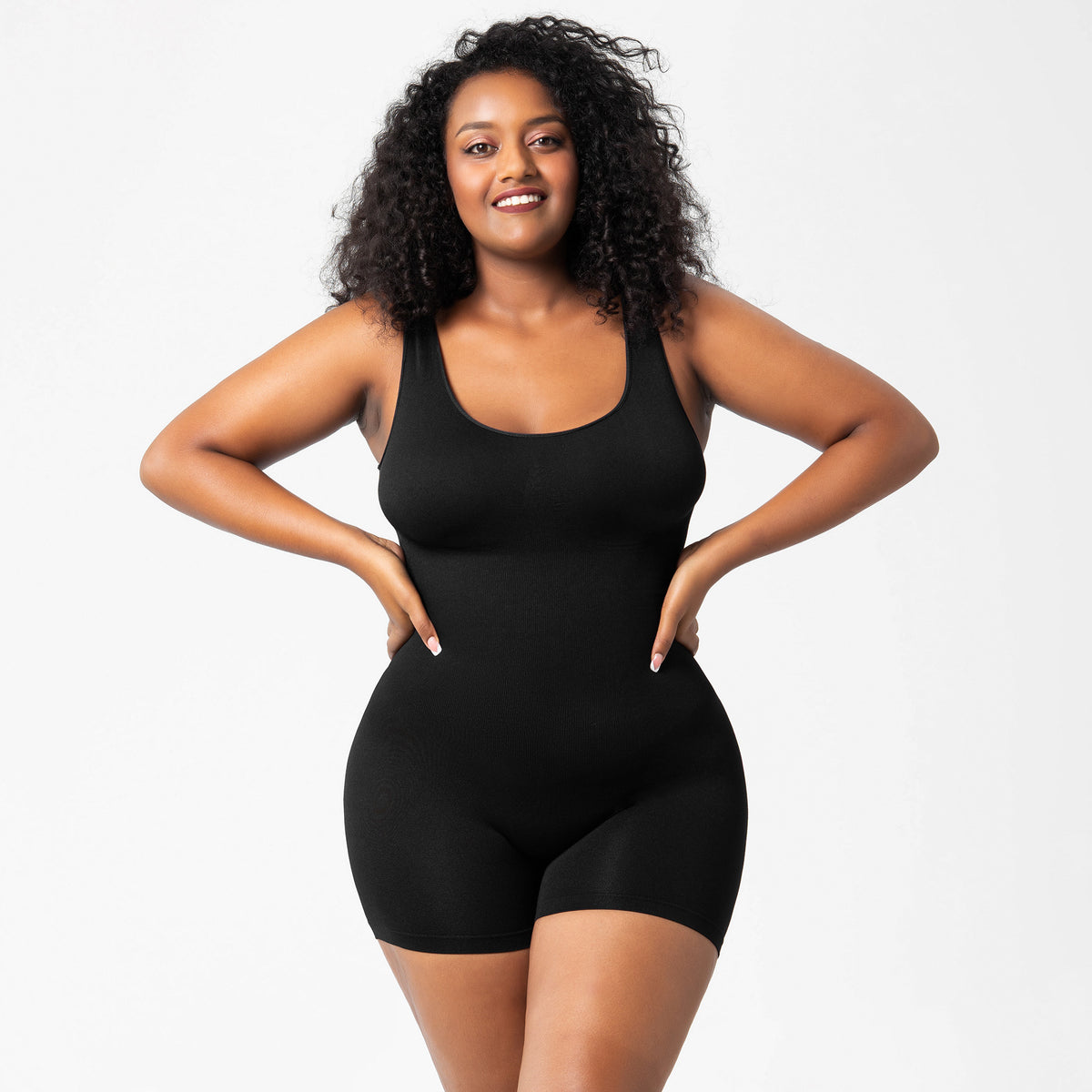 Seamless Tank Bodysuit Shorts Shaper