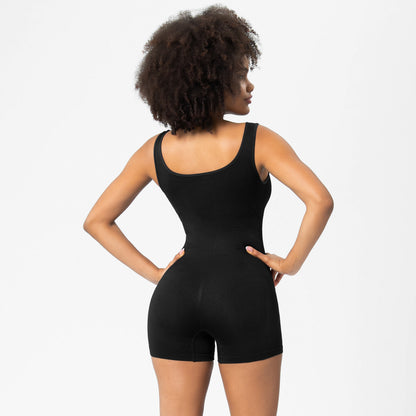 Seamless Tank Bodysuit Shorts Shaper