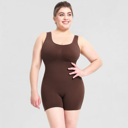 Seamless Tank Bodysuit Shorts Shaper