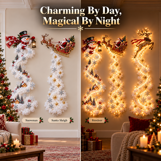 Christmas Wall Decor - Magic Trail Wall Light - Layered Lighted