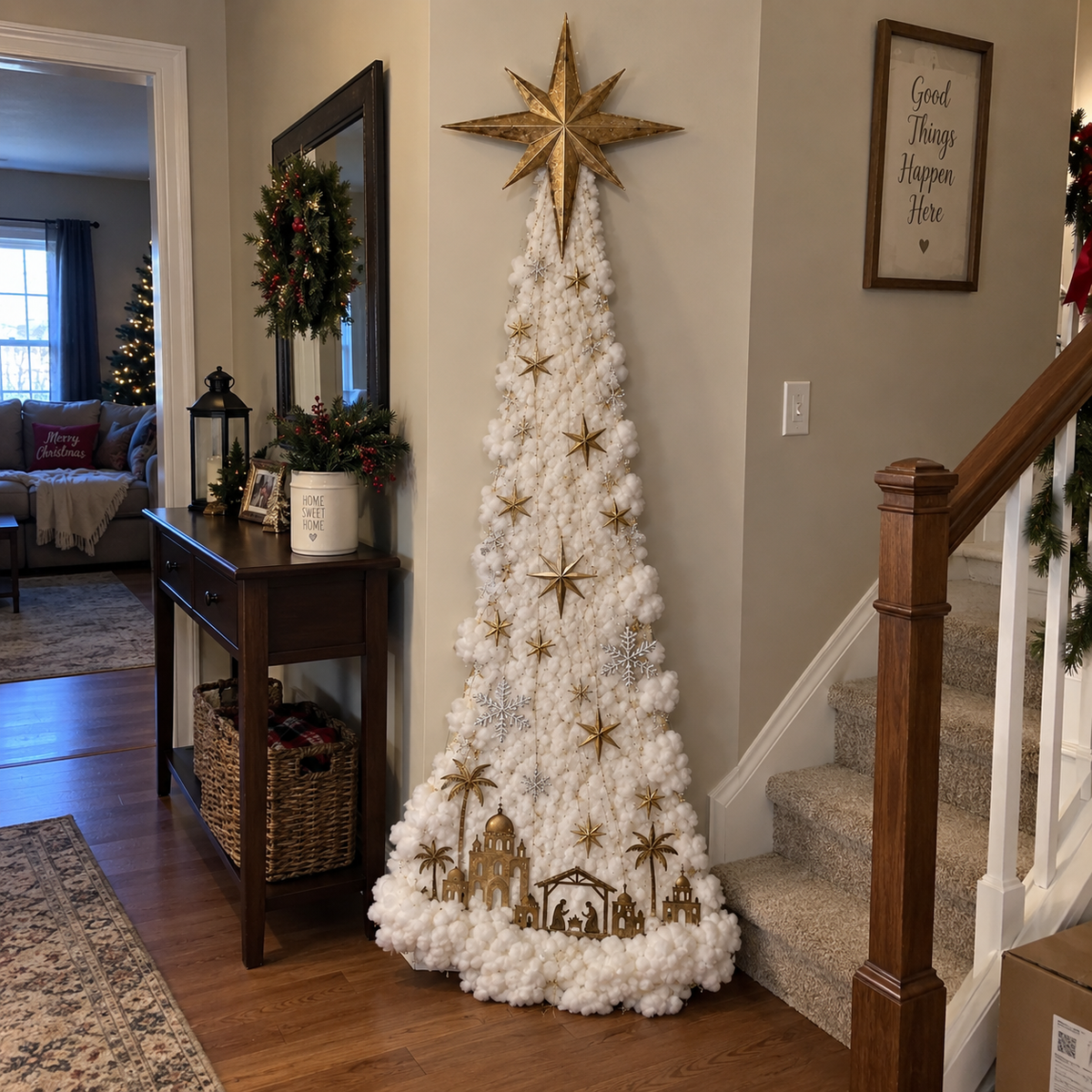 Christmas Wall Decor - Magic Trail Wall Light - Layered Lighted