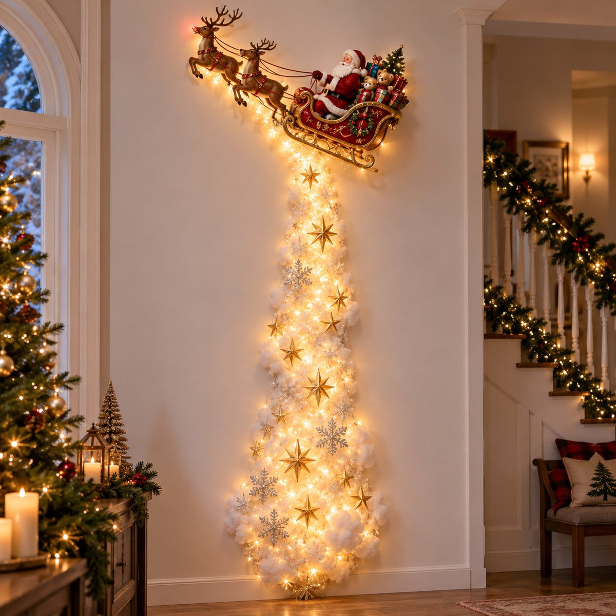 Christmas Wall Decor - Magic Trail Wall Light - Layered Lighted