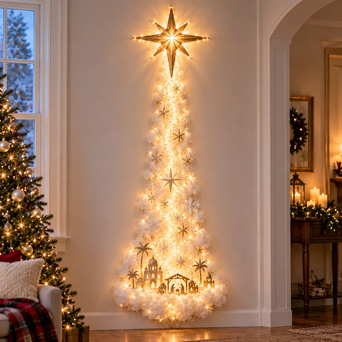 Christmas Wall Decor - Magic Trail Wall Light - Layered Lighted