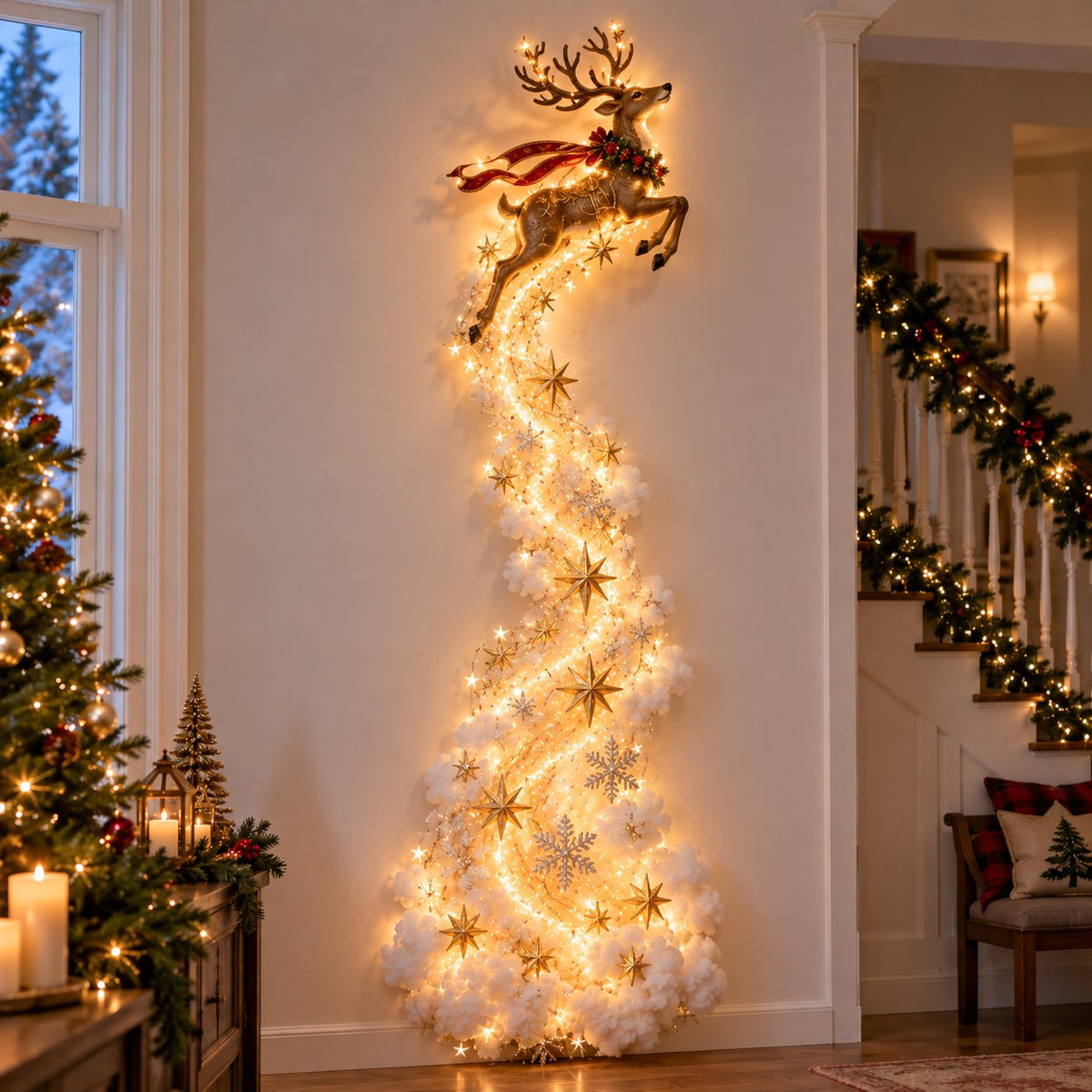 Christmas Wall Decor - Magic Trail Wall Light - Layered Lighted
