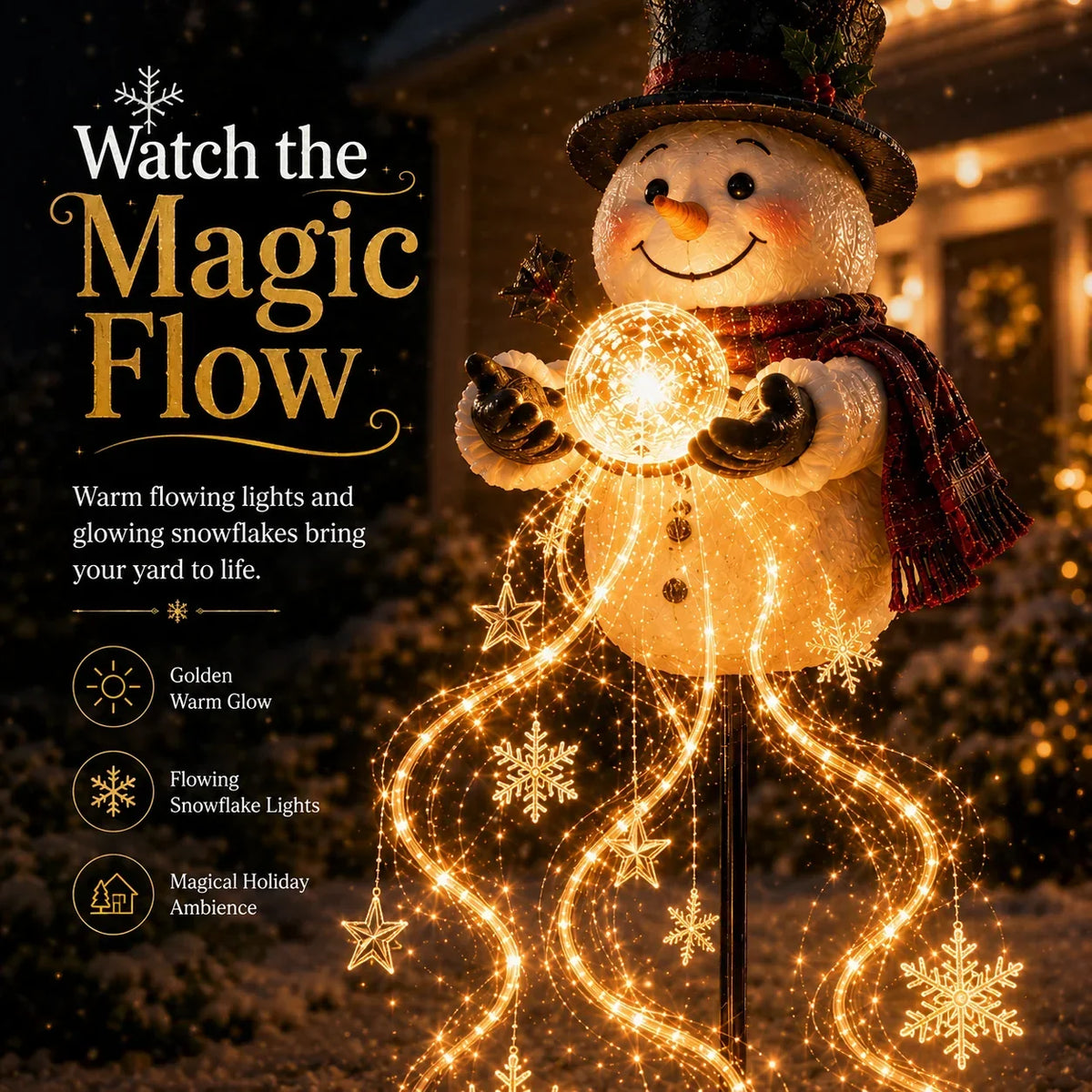 Christmas Light Garden Decorate - Flowing Light Collection